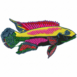 Fishes Embroidery Design 1